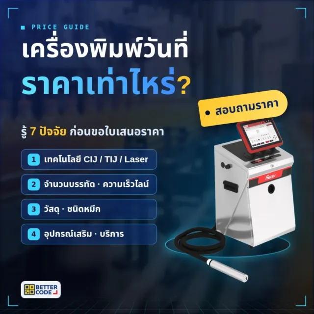 Seven factors affecting industrial date coding printer prices