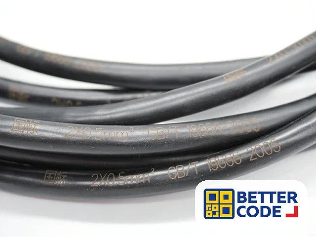 Laser marking on wire and cable