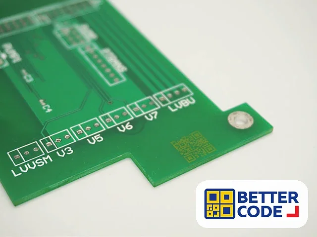 Laser marking on a PCB