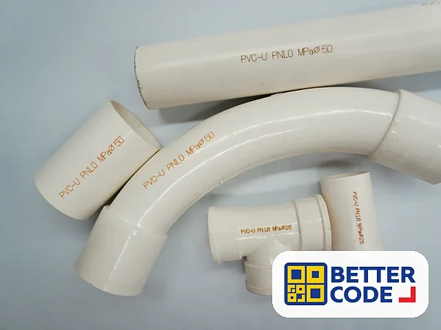 Laser marking on PVC pipes and fittings