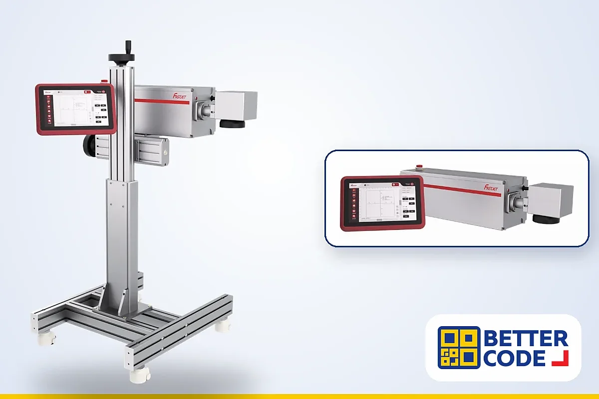 FASTJET F7100U Series 355 nm UV laser marking system with touchscreen