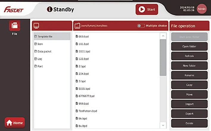 FCPilot Smart File Management screen