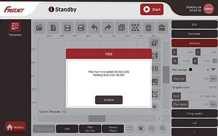FCPilot Automatic Speed Estimation screen