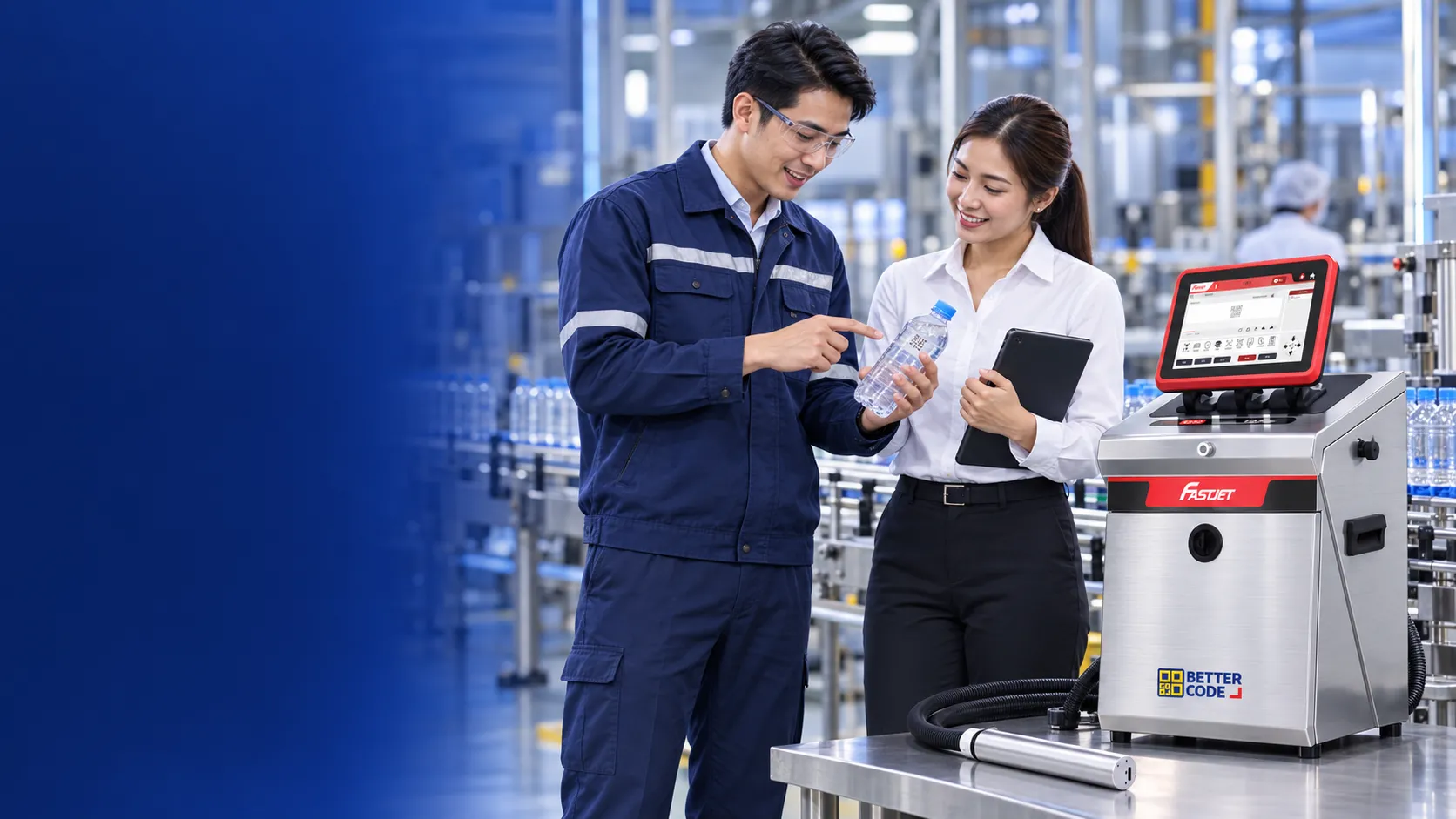 Better Code team providing advice on FASTJET F650 industrial date coding