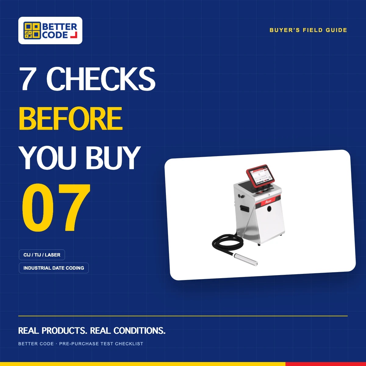 Industrial date coding printer: seven pre-purchase checks with FASTJET F650 product image